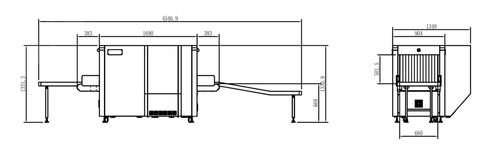 XLD-6550D X-ray baggage machine