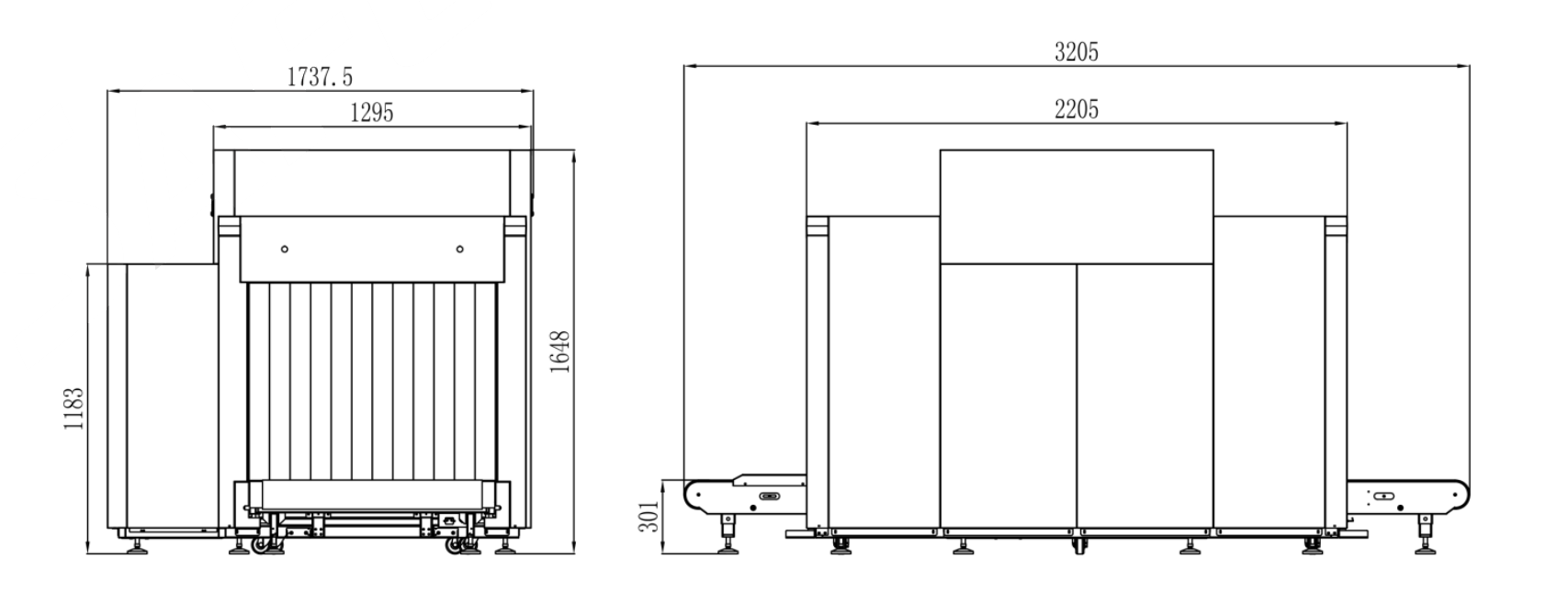 XLD-10080D X-ray baggage machine