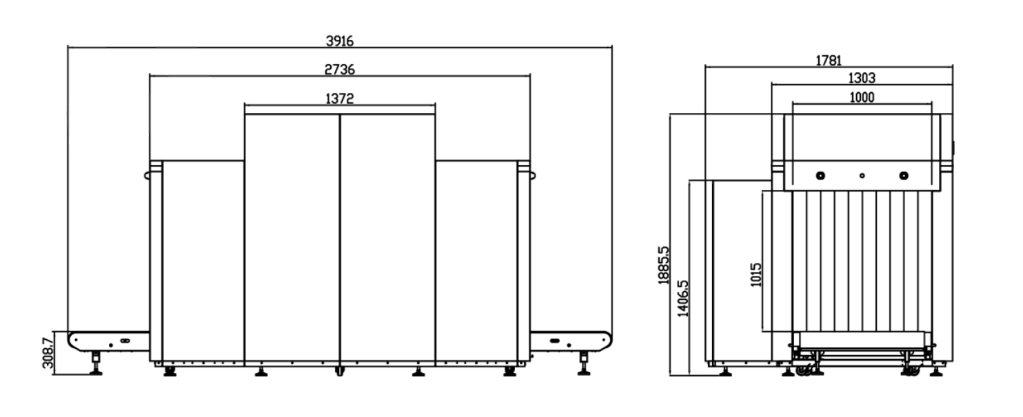 XLD-100100D X-ray baggage machine